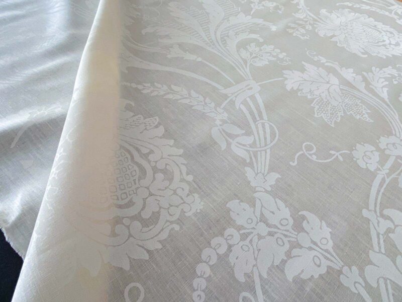 WhatsApp Image 2024-09-26 at 08.11.41_d874bf7c 1.58y Brunschwig & Fils Upton Damask Linen Print Oyster White MSRP USD 254/Y