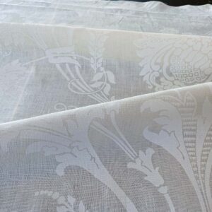 WhatsApp Image 2024-09-26 at 08.11.43_55da5d15 1.58y Brunschwig & Fils Upton Damask Linen Print Oyster White MSRP USD 254/Y