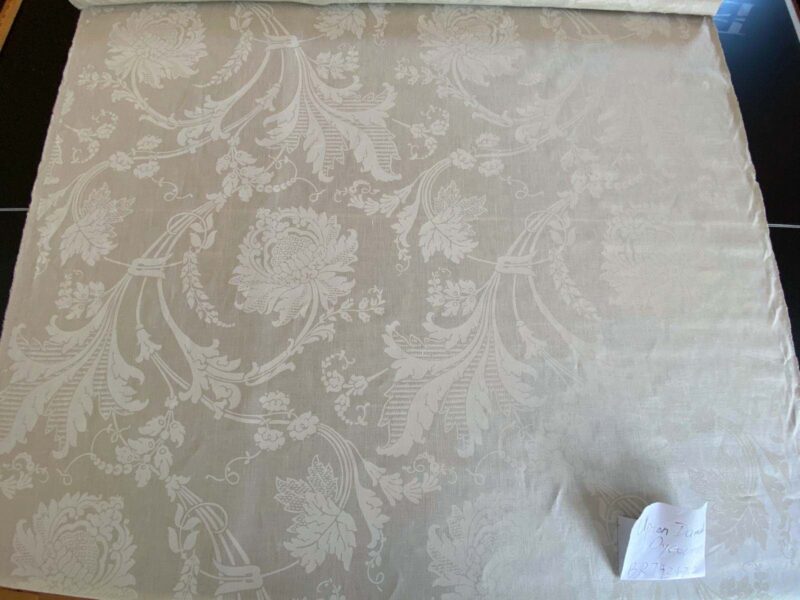 WhatsApp Image 2024-09-26 at 08.11.43_76975f76 1.58y Brunschwig & Fils Upton Damask Linen Print Oyster White MSRP USD 254/Y
