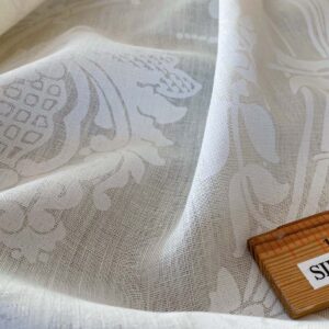 WhatsApp Image 2024-09-26 at 08.11.43_c9fbfe1a 1.58y Brunschwig & Fils Upton Damask Linen Print Oyster White MSRP USD 254/Y