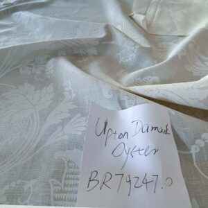 WhatsApp Image 2024-09-26 at 08.11.43_d0ac054d 1.58y Brunschwig & Fils Upton Damask Linen Print Oyster White MSRP USD 254/Y