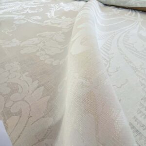 WhatsApp Image 2024-09-26 at 08.11.43_d2ff4c5d 1.58y Brunschwig & Fils Upton Damask Linen Print Oyster White MSRP USD 254/Y