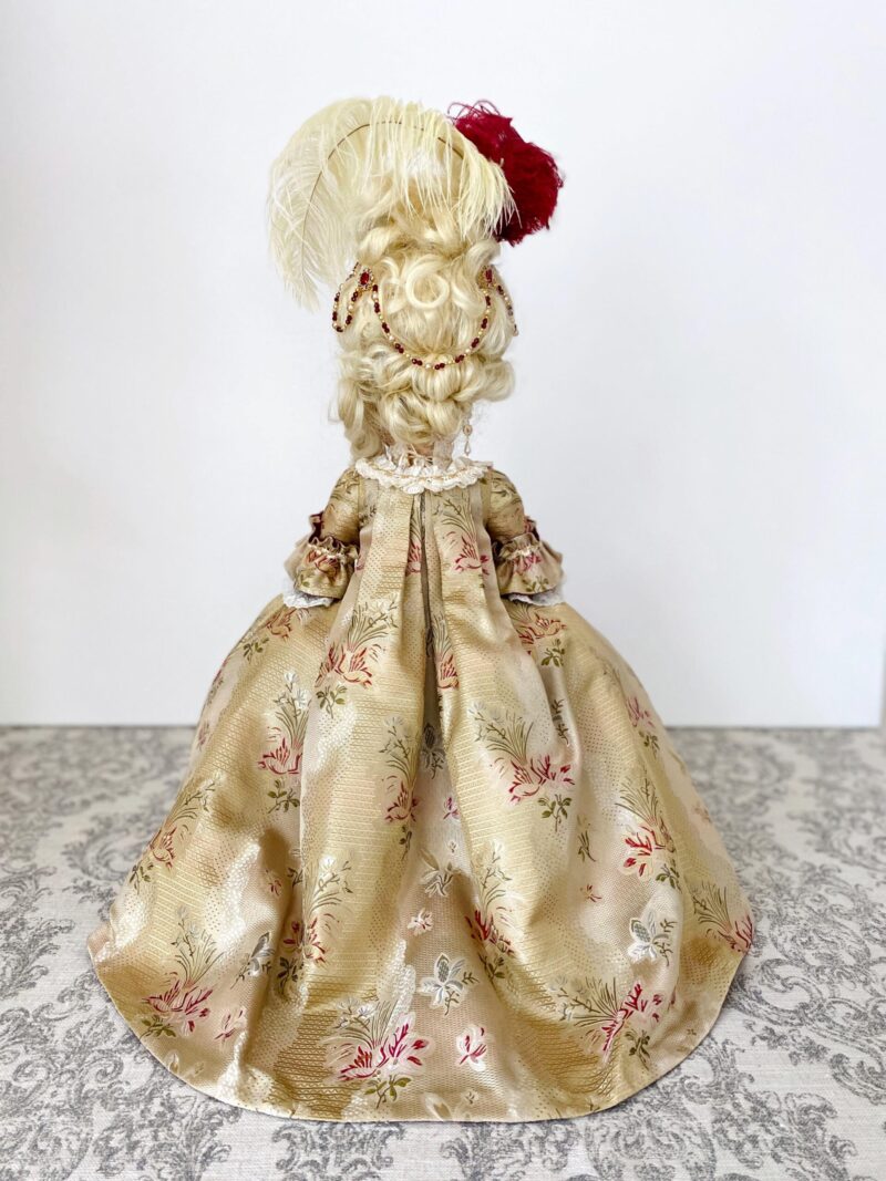 icm_fullxfull.700987131_k41zyx43l2os840wc40o 100%silk Lampas Garden Trail French Lace Creamy Gold MSRP USD 300+