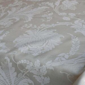 products-P1630144-1 1.58y Brunschwig & Fils Upton Damask Linen Print Oyster White MSRP USD 254/Y