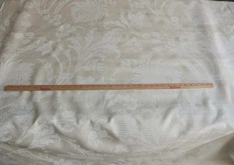products-P1630145 1.58y Brunschwig & Fils Upton Damask Linen Print Oyster White MSRP USD 254/Y