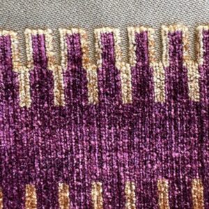 2.5yard Scalamandre Colony Indianapolis Silk Velvet Cut Velvet Burnt Raspberry Red Purple Brown Chocolate MSRP USD 830/Y