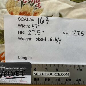 IMG_6314 1.2yard Scalamandre Frida Kahlo Cream/multi Mexican Floral & Fruits Frida Kahlo Old World Weavers Flower Lampas MSRP USD 546/y