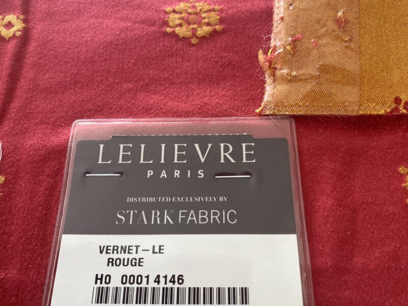 34 Berkbox73 Square Silk by Old World Weavers Vernet Lelievre Paris Vernet Rouge Cotton Silk Orange Gold Botanical Neoclassical