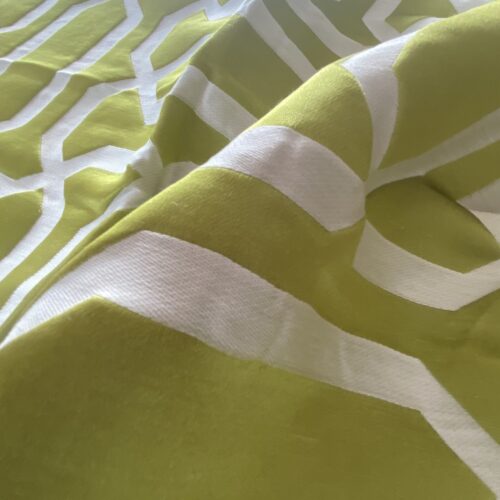 35 Berkbox73 Square Silk by Old World Weavers Piazza Del Duomo Lime Green MSRP USD 600+/y