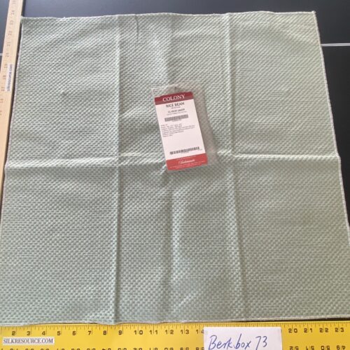 IMG_7101 38 Berkbox73 Square Silk by Scalamandre Colony Rice Bean Artemisia Green Small Scale