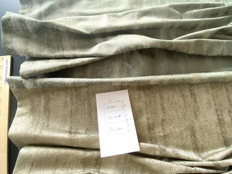 IMG_7114 41 Berkbox73 Square by Scalamandre Aurora Silk Modern Semi Plain Abstract Pattern 3 Pieces with different Colorways 51"x30" each piece size