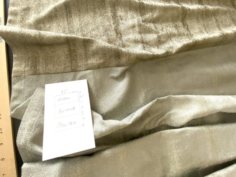 IMG_7115 41 Berkbox73 Square by Scalamandre Aurora Silk Modern Semi Plain Abstract Pattern 3 Pieces with different Colorways 51"x30" each piece size