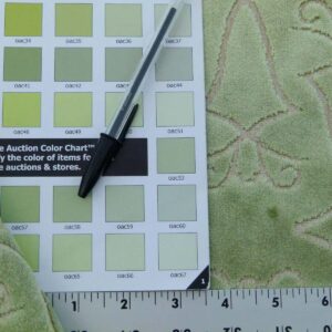 P1030341 Scalamandre Princess Aida Bamboo Green Cut Velvet Silky  Old World Weavers MSRP USD 265/Y