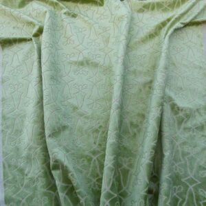 P1030343 Scalamandre Princess Aida Bamboo Green Cut Velvet Silky  Old World Weavers MSRP USD 265/Y