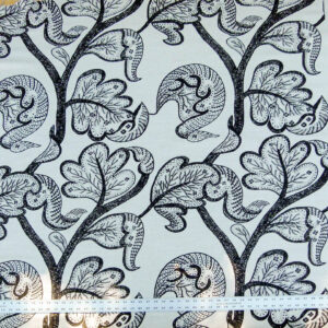 P1110061 Scalamandre Russell -linen Cotton Natural Brown On Natural Albert Hadley Linen Print Jacobean Tan  White Brown MSRP USD 188