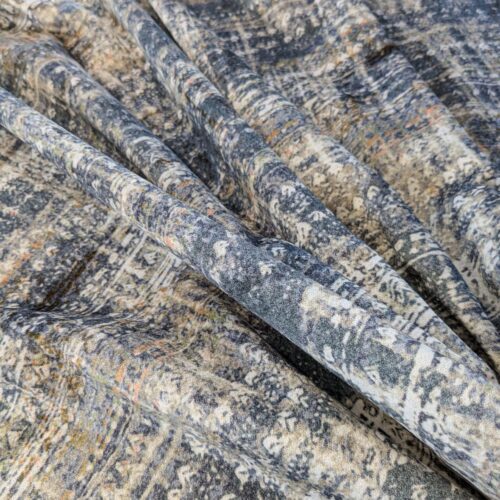 19 EV38 1.2yard x 57" Scalamandre Old World Weavers Travertine Grotto Silverpoint Velvet Abstract  MSRP USD256/y