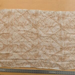 Scalamandre Helena Print Sea Spray Blue on Cream Ikat Ancient Ruins Linen MSRP USD 184/Y  Old World Weavers