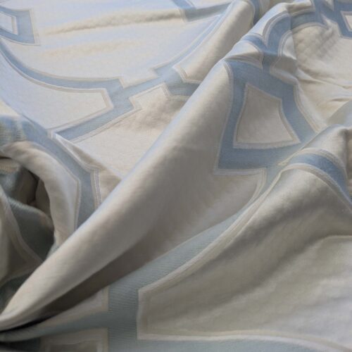 PXL_20240926_194020863 3 EV39 Scalamandre Circle Fret Cloud White Cream Jacquard Fretwork Lattice MSRP USD264/y 1.2y Minor Defect