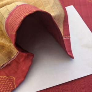 PXL_20240926_195943931 10 EV39 2.4y Scalamandre Colony Fan Faliero Small Scale Red Gold Classy Art Deco