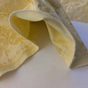 PXL_20241001_173701636 17 EV39 2.4y Scalamandre Lelievre VALOGNES JAUNE Yellow damask French Neoclassical Floral Stripe MSRP USD500+/Yard