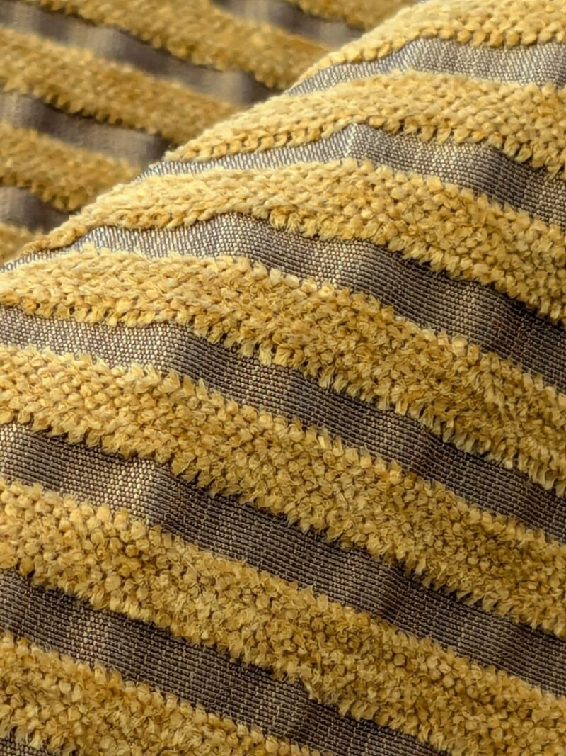 PXL_20241002_203442610 18 EV41 2.4 yards x 54"w Scalamandre Colony Roma Senegal Brown Gold Stripe Small Scale MSRP USD 330/y