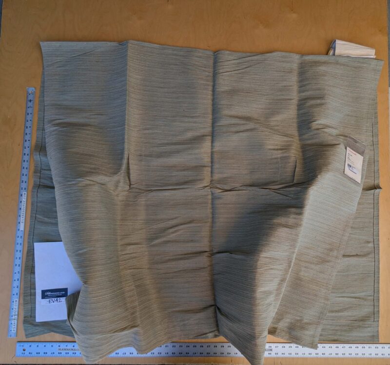 14 EV42 2.4y x 54"w Scalamandre Edisto Patina Brown Strie Texture Silk