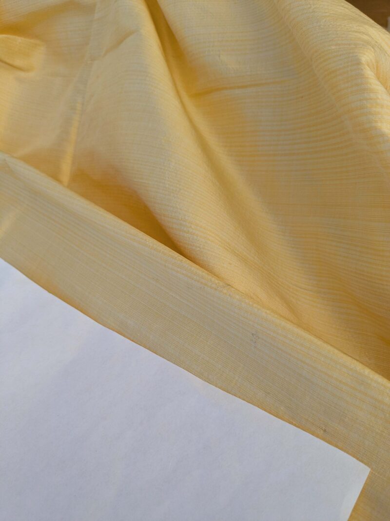 PXL_20241003_184754574 17 EV42 2.2y x 54"w Scalamandre Powers Court Lemon Yellow Silk Taffeta Strie MSRP USD 342/Y Faint Smudges