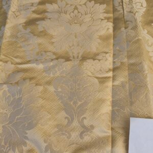 PXL_20241003_191348835 21 EV42 2.4y x 51"w Scalamandre Fornarina Ivory Silk Damask Medallion MSRP USD 648/Y