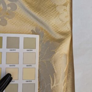 PXL_20241003_191421701 21 EV42 2.4y x 51"w Scalamandre Fornarina Ivory Silk Damask Medallion MSRP USD 648/Y