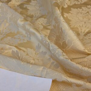 PXL_20241003_191502104 21 EV42 2.4y x 51"w Scalamandre Fornarina Ivory Silk Damask Medallion MSRP USD 648/Y