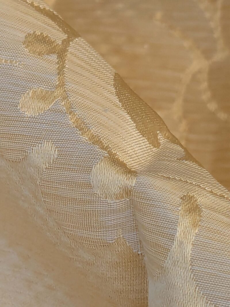 PXL_20241003_191507239 21 EV42 2.4y x 51"w Scalamandre Fornarina Ivory Silk Damask Medallion MSRP USD 648/Y