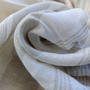 PXL_20241004_175700153 1 EV43 Sheers 30" x 51" wide Scalamandre Stripe Beige Cream Small Stain