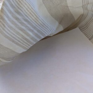 PXL_20241004_175742794 1 EV43 Sheers 30" x 51" wide Scalamandre Stripe Beige Cream Small Stain