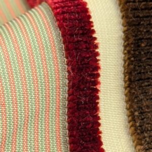 PXL_20241009_202233038.MP by yard Scalamandre Giacomo Silk Velvet Stripe Burgundy Brown Decadent Silk Pile MSRP USD500/y