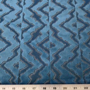 PXL_20241014_194224630 1.5yard Scalamandre Echo Velvet Peacock Blue Geometric MSRP USD 316/y