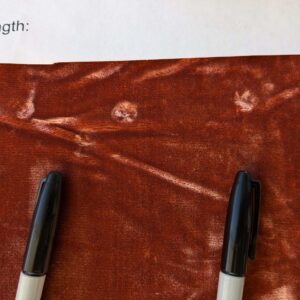 PXL_20241014_194854879 2.4yard with small stains Scalamandre Folio Coral Red Pink Superb Silk Velvet With Cuddly Silk Pile Yet Durable MSRP USD 566/y