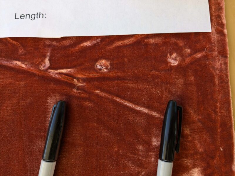 PXL_20241014_194854879 2.4yard with small stains Scalamandre Folio Coral Red Pink Superb Silk Velvet With Cuddly Silk Pile Yet Durable MSRP USD 566/y