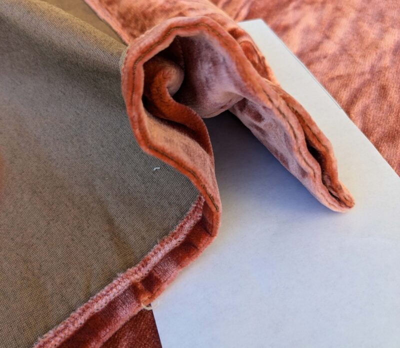 PXL_20241014_194910245 2.4yard with small stains Scalamandre Folio Coral Red Pink Superb Silk Velvet With Cuddly Silk Pile Yet Durable MSRP USD 566/y