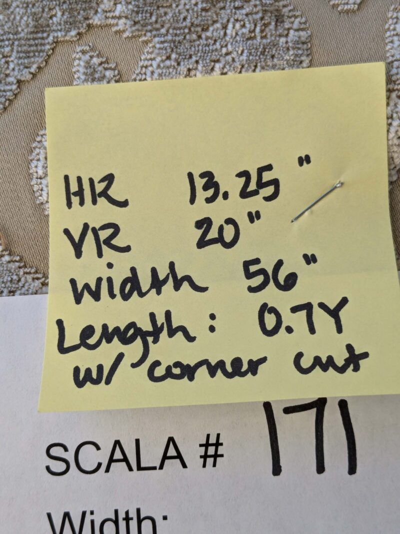PXL_20241014_204847216 0.7 yard with Corner Cut Scalamandre Venezia Silk Velvet Beige Renaissance MSRP USD 596/Y