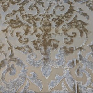 PXL_20241014_204936581 0.7 yard with Corner Cut Scalamandre Venezia Silk Velvet Beige Renaissance MSRP USD 596/Y