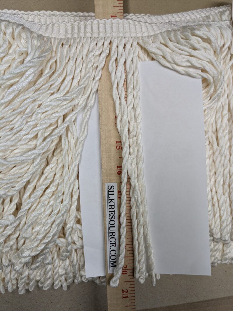 PXL_20241016_214051194 by yard  Scalamandre Conso 100% Rayon 093072-B01 (Trim Box B) Bullion Fringe Woven Rayon Long White