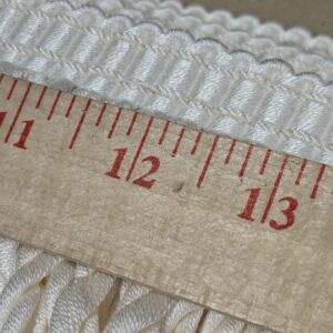 PXL_20241016_214113941 by yard  Scalamandre Conso 100% Rayon 093072-B01 (Trim Box B) Bullion Fringe Woven Rayon Long White