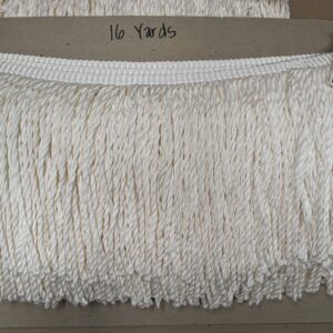 PXL_20241016_214445551 by yard  Scalamandre Conso 100% Rayon 093072-B01 (Trim Box B) Bullion Fringe Woven Rayon Long White