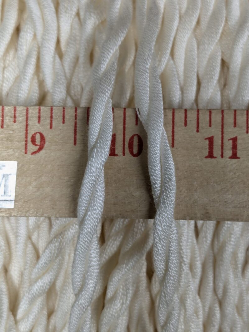 PXL_20241016_214658493 by yard  Scalamandre Conso 100% Rayon 093072-B01 (Trim Box B) Bullion Fringe Woven Rayon Long White