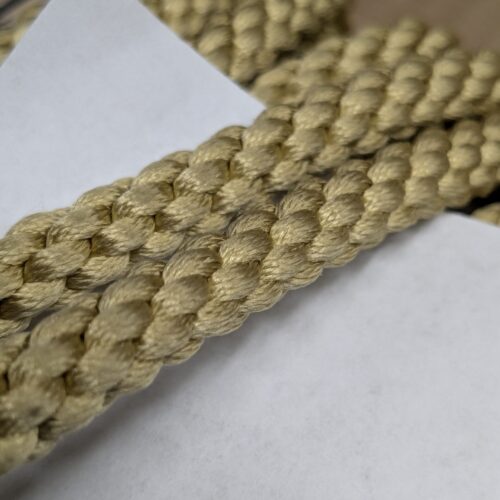 PXL_20241016_215144977 66 inches  Scalamandre 100% Silk Rope Trim C42-35 (Trim Box B) Woven Green