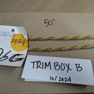 PXL_20241016_220853003 50 inches Scalamandre 100% Silk Rope Trim C42-59 (Trim Box B) Woven Green Brown Yellow