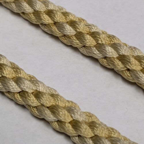 PXL_20241016_224647728 44" Scalamandre 100% Silk Rope Trim C42-15 (Trim Box B) Woven Beige Yellow