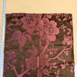 PXL_20241018_185847467 10 EV45 Silk Square 25" x 25"  Tassinari and Chatel Argenson Brun Deep Red Floral Botanical Foliage MSRP USD 1200+/y