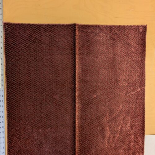 PXL_20241018_201957284 2 EV46 Velvet Square Scalamandre Iguana Red Small Scale Silk Cotton Jacquard Velvet MSRP USD800+/y