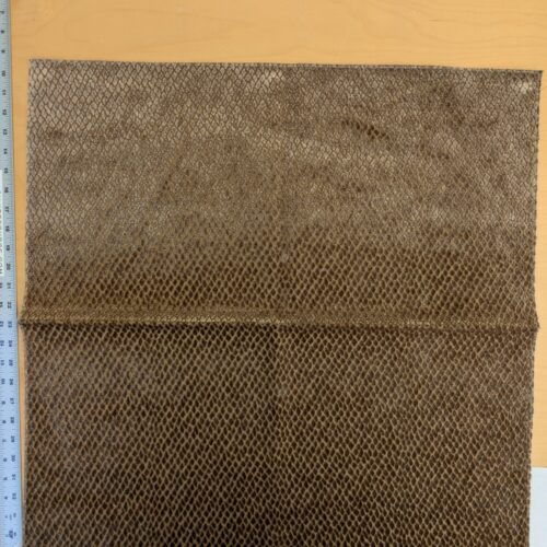 PXL_20241018_203211187 10 EV46 Velvet Square Scalamandre Iguana Brown Small Scale Silk Cotton Jacquard Velvet MSRP USD800+/y